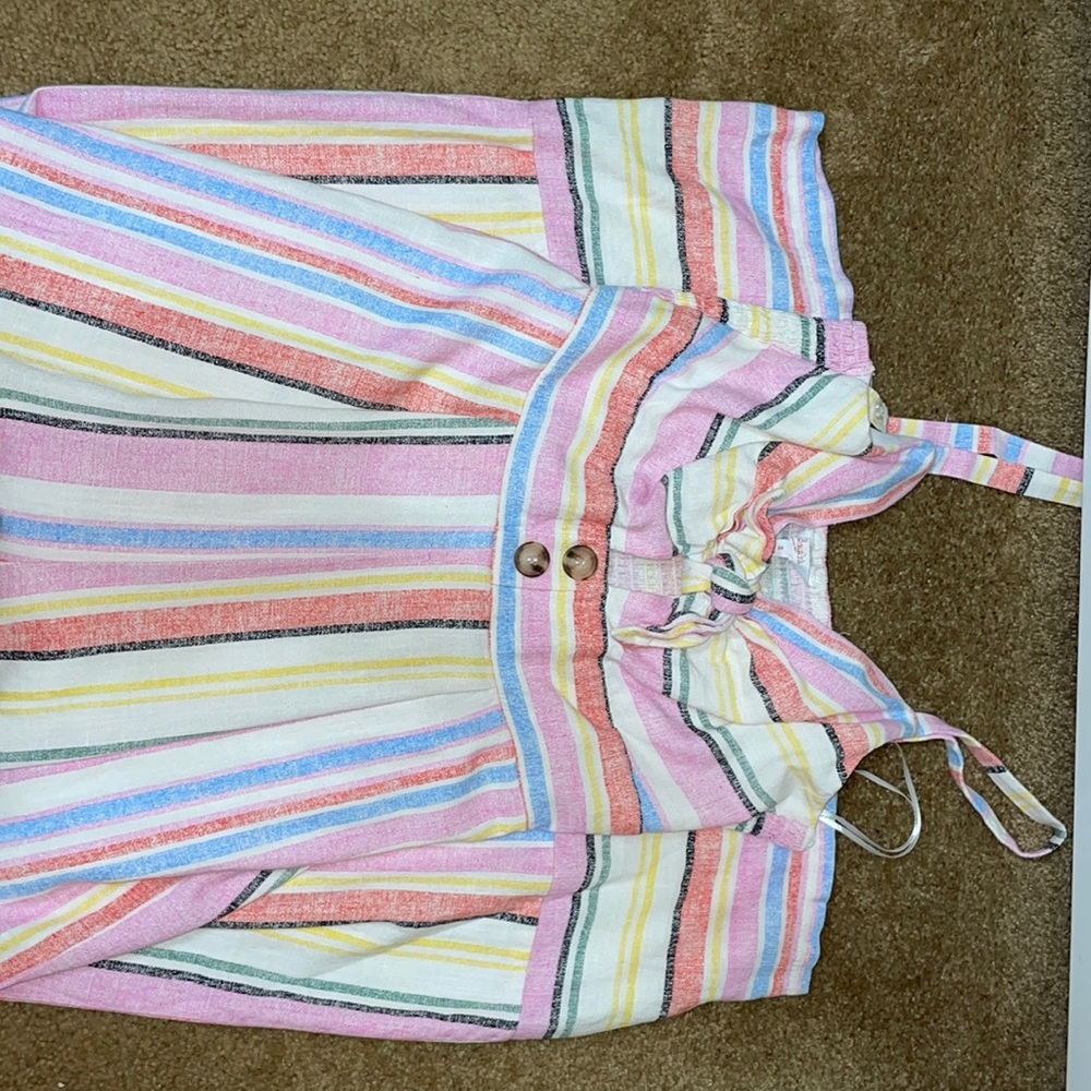 Colorful stripped jumper.